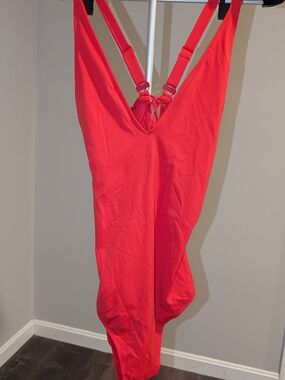 TA3 Set - Red XL X-Long Swimsuit & Matching XL Skirt